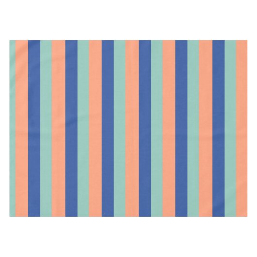 Nappe Orange & Blue Stripes  Tie (Devant (Horizontal))