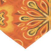 Nappe Orange Boho Abstrait Motif décoratif (Angle)