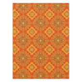 Nappe Orange Boho Abstrait Motif décoratif (Devant)