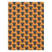 Nappe Orange Chat Noir Poissons (Devant)