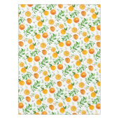 Nappe Orange Citrus été Floral Motif botanique (Devant)