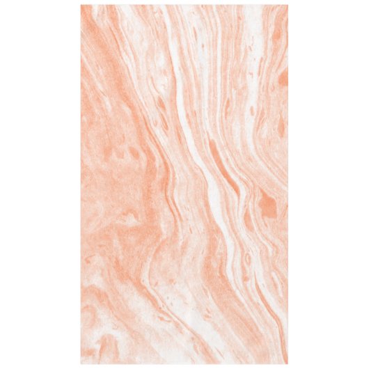 Nappe Orange Clair Et Marbre blanc (Devant)