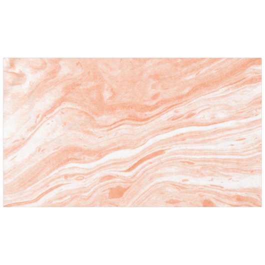 Nappe Orange Clair Et Marbre blanc (Devant (Horizontal))