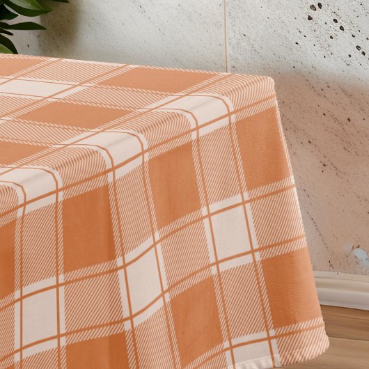 Nappe Orange En vichy Automne