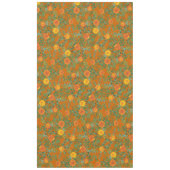Nappe Orange et rouille Rose Floral Mariage (Devant)