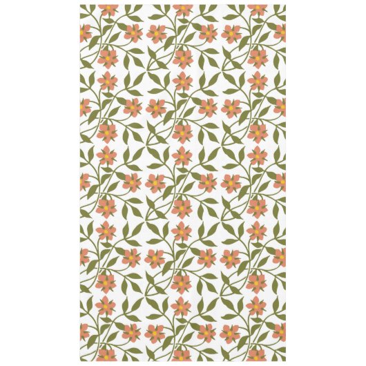 NAPPE ORANGE FLEURS (Devant)