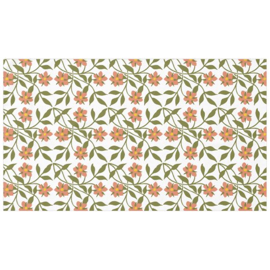 NAPPE ORANGE FLEURS (Devant (Horizontal))