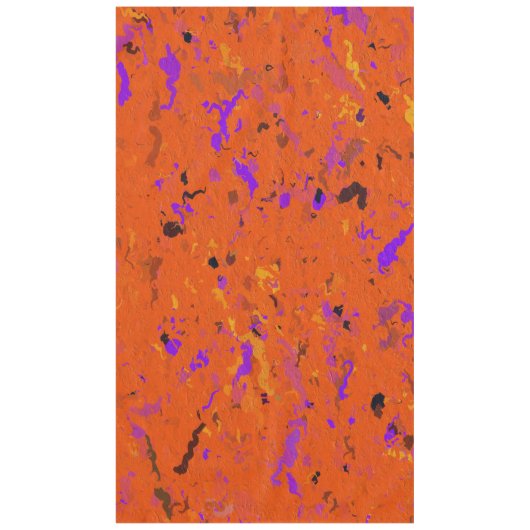 Nappe Orange, jaune, Purple and Black Abstract (Devant)