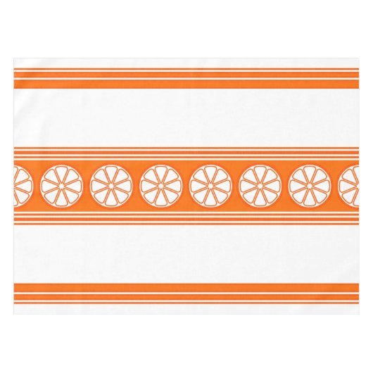 Nappe Orange Luxe Jacquard Stripes (Devant (Horizontal))