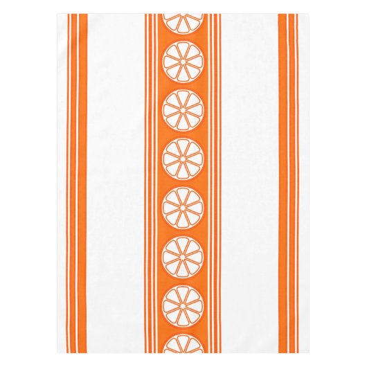 Nappe Orange Luxe Jacquard Stripes (Devant)
