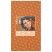 Nappe Orange Modern Graduation Photo Cap Pattern (Devant)