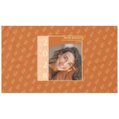 Nappe Orange Modern Graduation Photo Cap Pattern (Devant (Horizontal))