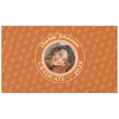 Nappe Orange Modern Graduation Photo Cap Pattern (Devant (Horizontal))