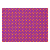 Nappe Orange On Purple Pois Design Motif (Devant (Horizontal))
