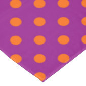 Nappe Orange On Purple Pois Design Motif (Angle)