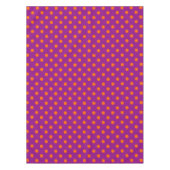 Nappe Orange On Purple Pois Design Motif (Devant)