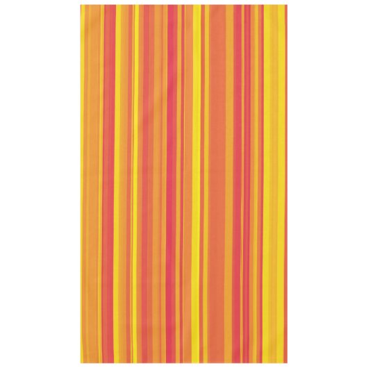 Nappe Orange rouge jaune rayures (Devant)