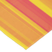 Nappe Orange rouge jaune rayures (Angle)