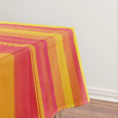 Nappe Orange rouge jaune rayures (In Situ)