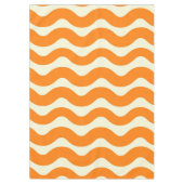 Nappe Orange Super Wavy Stripe Abstrait Printemps modern (Devant)