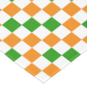 Nappe Orange White Green Checkered Pattern Design  (Angle)
