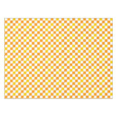 Nappe Orange White Yellow Checkered Pattern Design  (Devant (Horizontal))