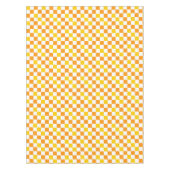 Nappe Orange White Yellow Checkered Pattern Design  (Devant)