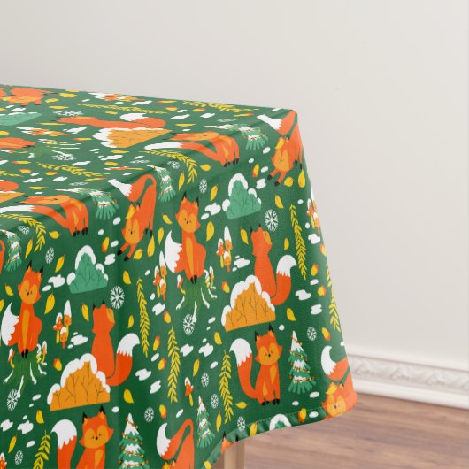Nappe Orange Wild automne Forêt d'hiver Fox (In Situ)