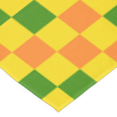 Nappe Orange Yellow Green Checkered Pattern Design  (Angle)