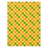 Nappe Orange Yellow Green Checkered Pattern Design  (Devant)