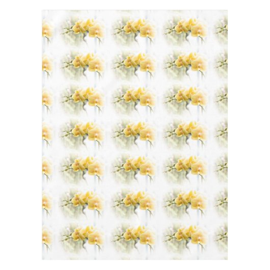 Nappe Orchidée à papillon jaune sous le soleil (Devant)