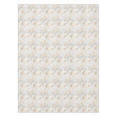 Nappe Orchidées blanches sur une crème légère  (Devant)