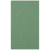 Nappe Oriental bleu jaune vert ottoman turc Hexagon (Devant)