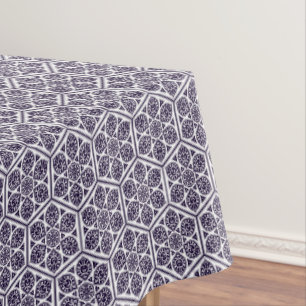 Nappe Oriental bleu turc Rosette géométrique Vector Art