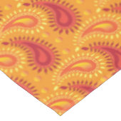 Nappe Oriental Orange Perse Motif Paisley (Angle)