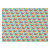 Nappe Oriental Turquoise Orange Perse Motif Paisley (Devant (Horizontal))