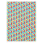 Nappe Oriental Turquoise Orange Perse Motif Paisley (Devant)