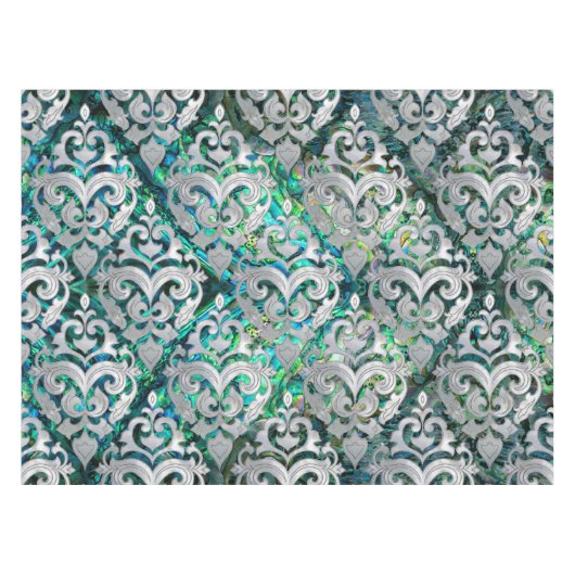 Nappe Ormeau et perle orientaux persans de motif (Devant (Horizontal))