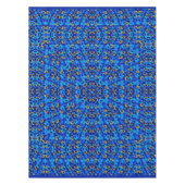 Nappe Ornement abstrait bleu multicolore (Devant)