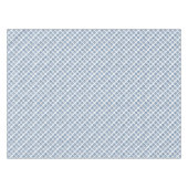Nappe Ornement brodé bleu sur blanc (Devant (Horizontal))