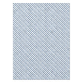 Nappe Ornement brodé bleu sur blanc (Devant)