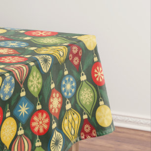 Nappe Ornement de Noël vintage Couleur festive de fêtes