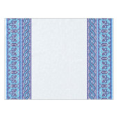 Nappe Ornement en mosaïque grecque - Tons de bleu (Devant (Horizontal))