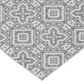 Nappe ornement ethnique motif géométrique noir et blanc (Angle)