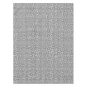 Nappe ornement ethnique motif géométrique noir et blanc (Devant)