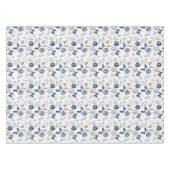 Nappe Ornements Bleus à l'Aquarelle Noël (Devant (Horizontal))