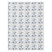 Nappe Ornements Bleus à l'Aquarelle Noël (Devant)