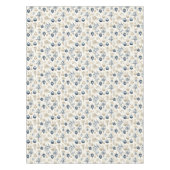 Nappe Ornements de Noël bleu et beige (Devant)