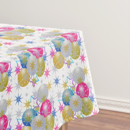 Nappe Ornements de Noël et flocons de neige (In Situ)