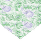 Nappe ornements de Noël papier vert violet toile (Angle)